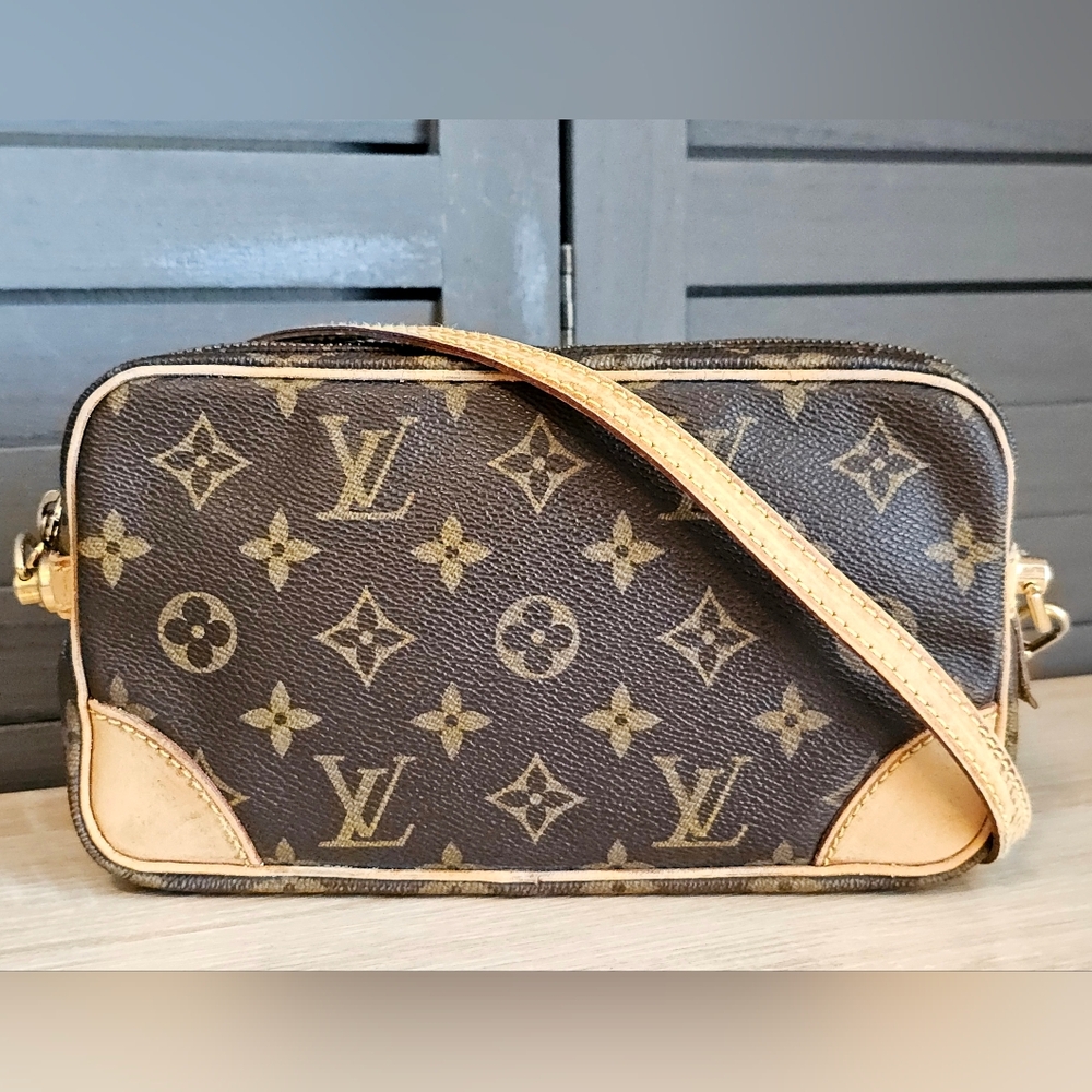 Authentic LOUIS VUITTON Monogram Marly Dragonne PM Crossbody